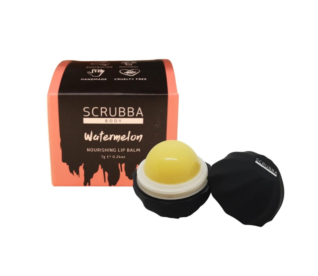 Watermelon Natural Lip Balm by Scrubba Body