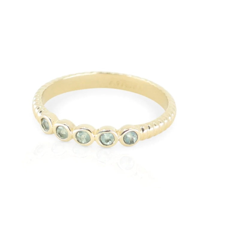 Toni May Binded Apatite Gold Stacker