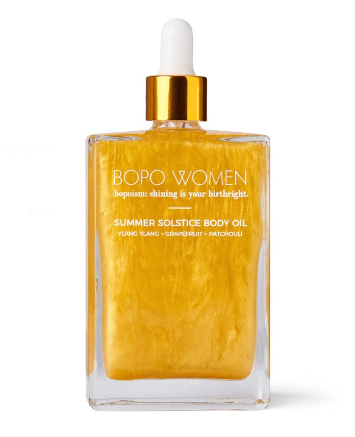 Front of the Summer Solstice Body Oil by Bopo Women