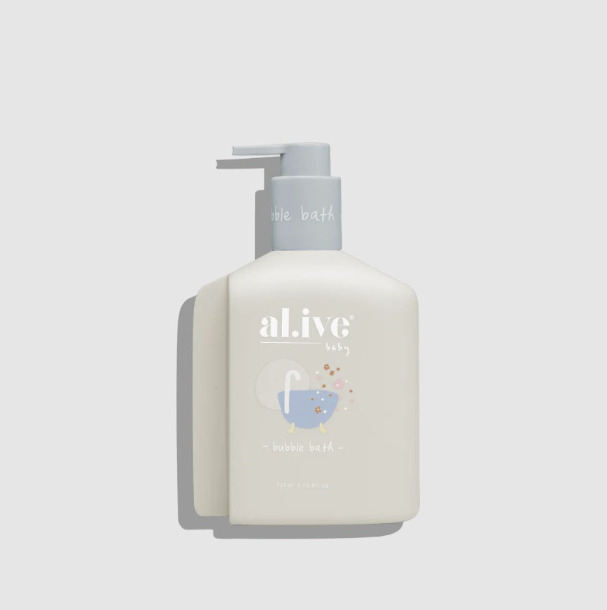 Bottle of the Alive BABY BUBBLE BATH - APPLE BLOSSOM