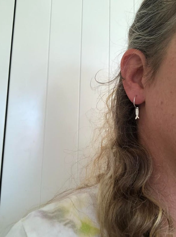 Mermaid Tail Charm Sleepers by Tarn Contemporary Jewellery