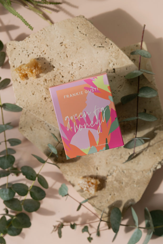 Styled photo of the Australiana in Green Fig & Honey by Frankie Gusti