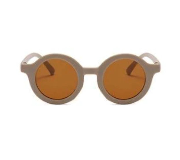 Front image of the Kids Shades in Biscuit by Little Drop