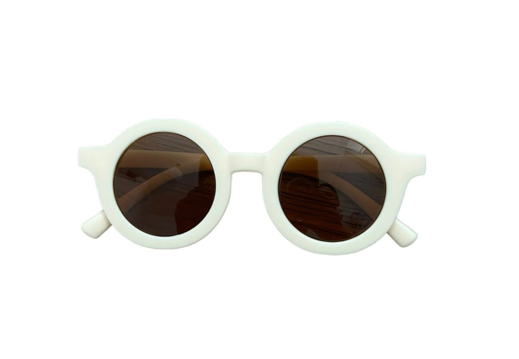 Close up of the Kids Shades in Bone by Little Drop
