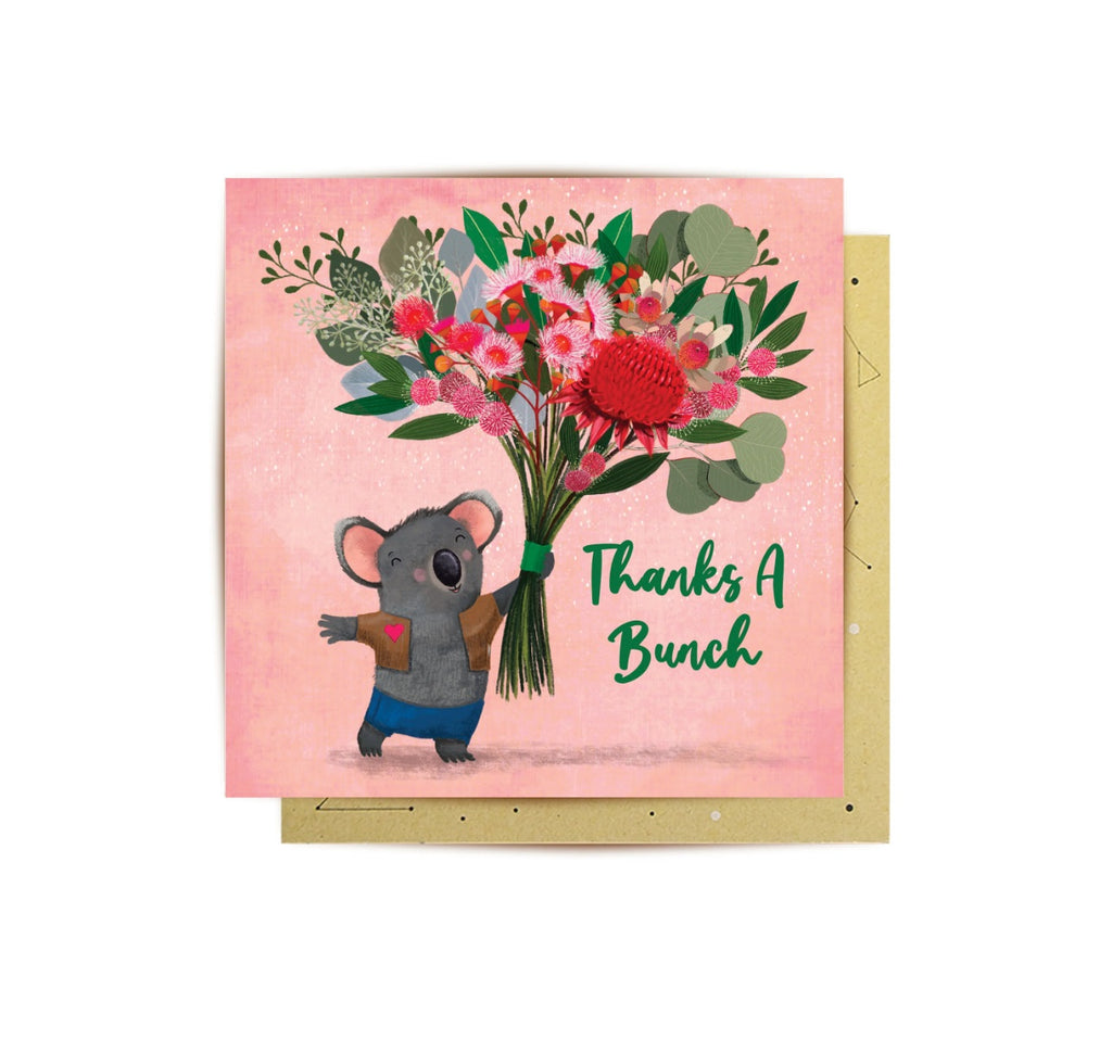 Koala Bouquet Greeting Card by La La Land