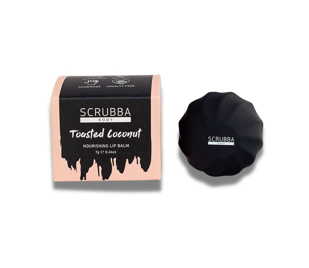 Toasted Coconut Natural Lip Balm by Scrubba Body
