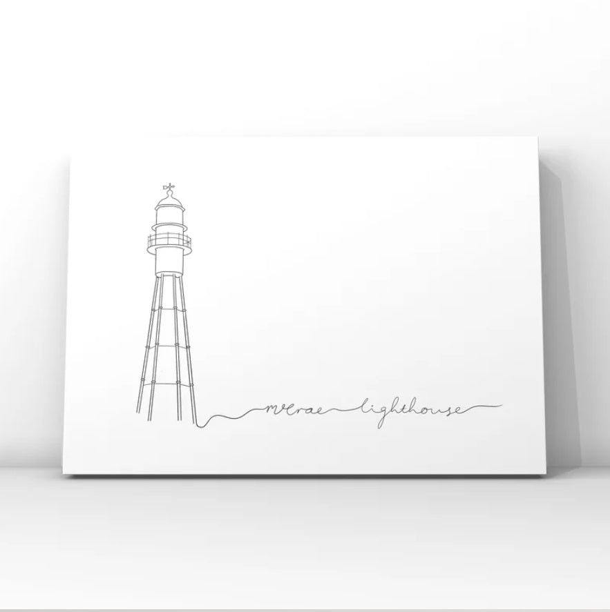 McCrae Lighthouse Print by The Salty Burrow