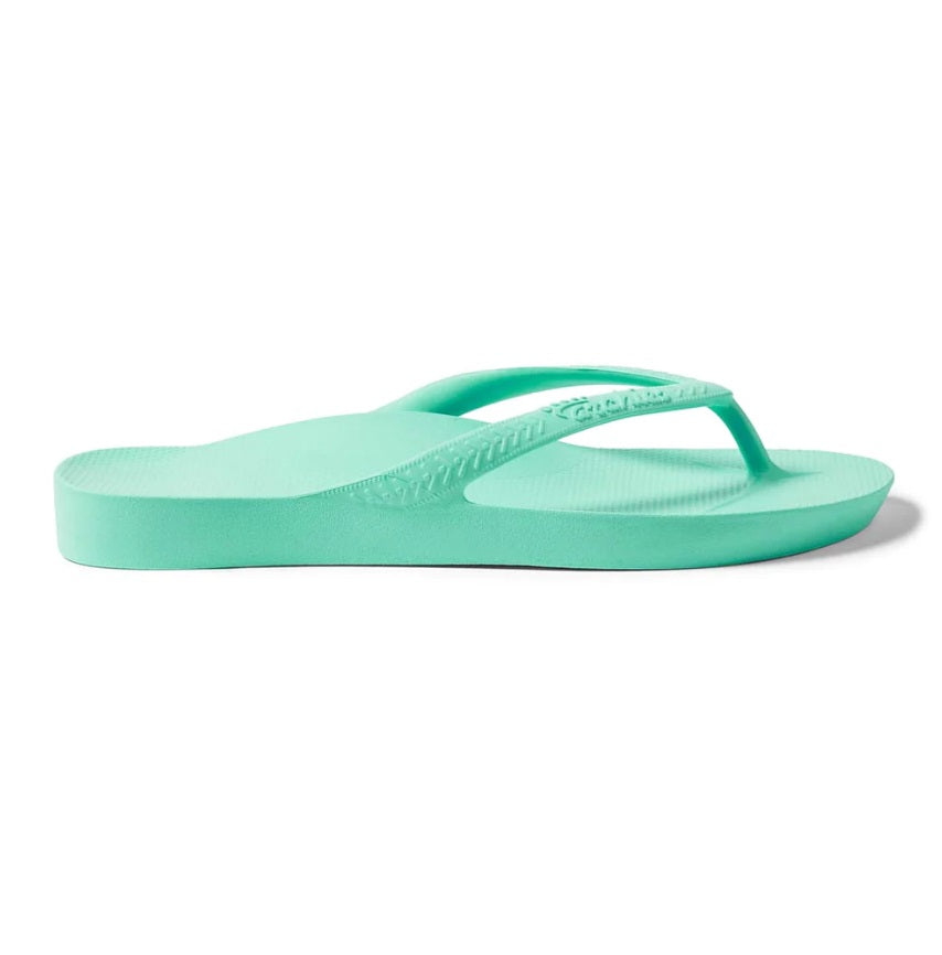 Archies Arch Support Thongs - Mint Side Shot