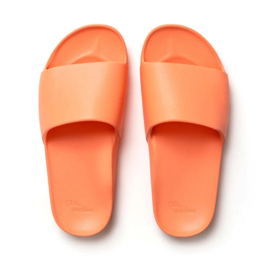 Archies Arch Support Slides - Peach - Flat Lay