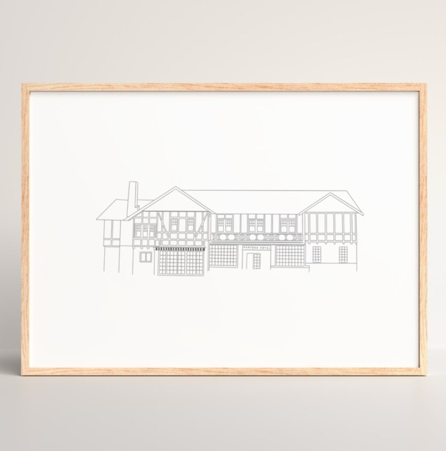 Portsea Hotel Print by The Salty Burrow