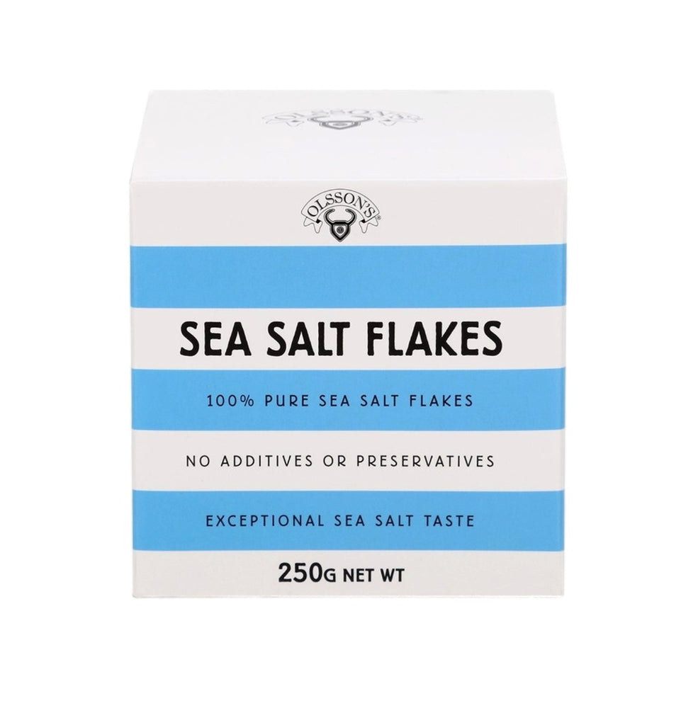 Front of the Sea Salt Flakes 250g Refill Cube by Olsson's