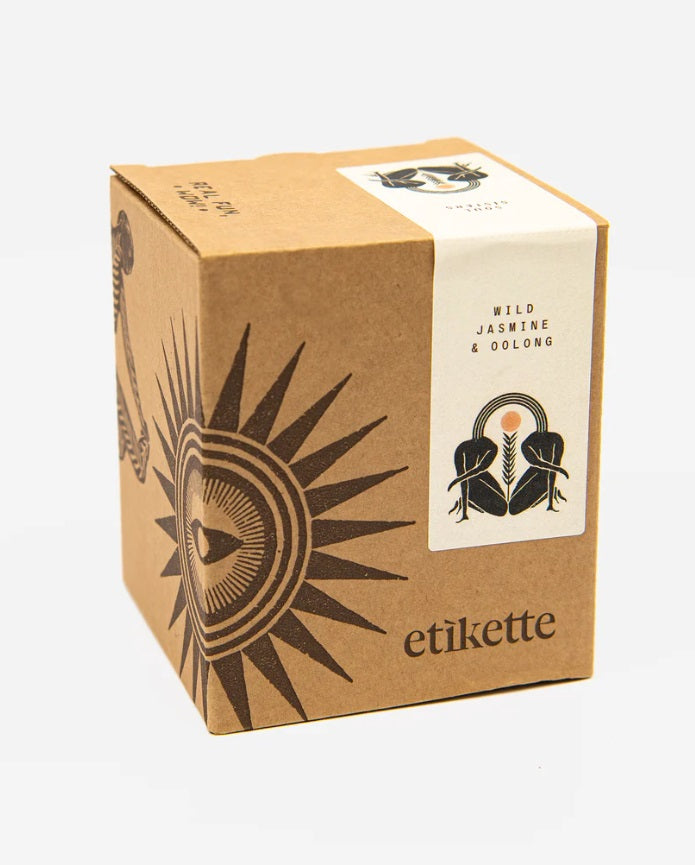 Box of the Etikette Soul Sisters Candle - Wild Jasmine & Oolong