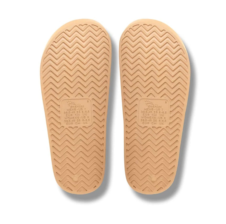 Archies Arch Support Slides - Tan - Bottom