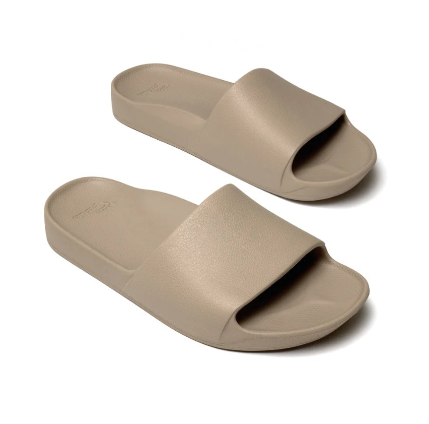 Archies Arch Support Slides - Taupe - Top