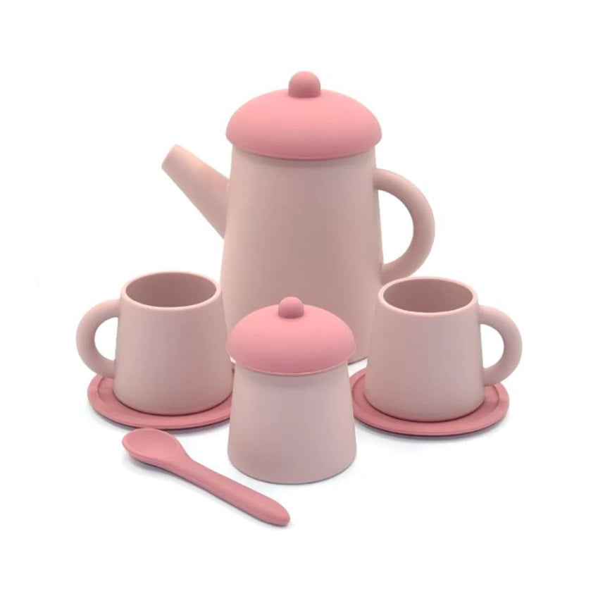 All the parts of the Pink Tea Time Set by Little Drop