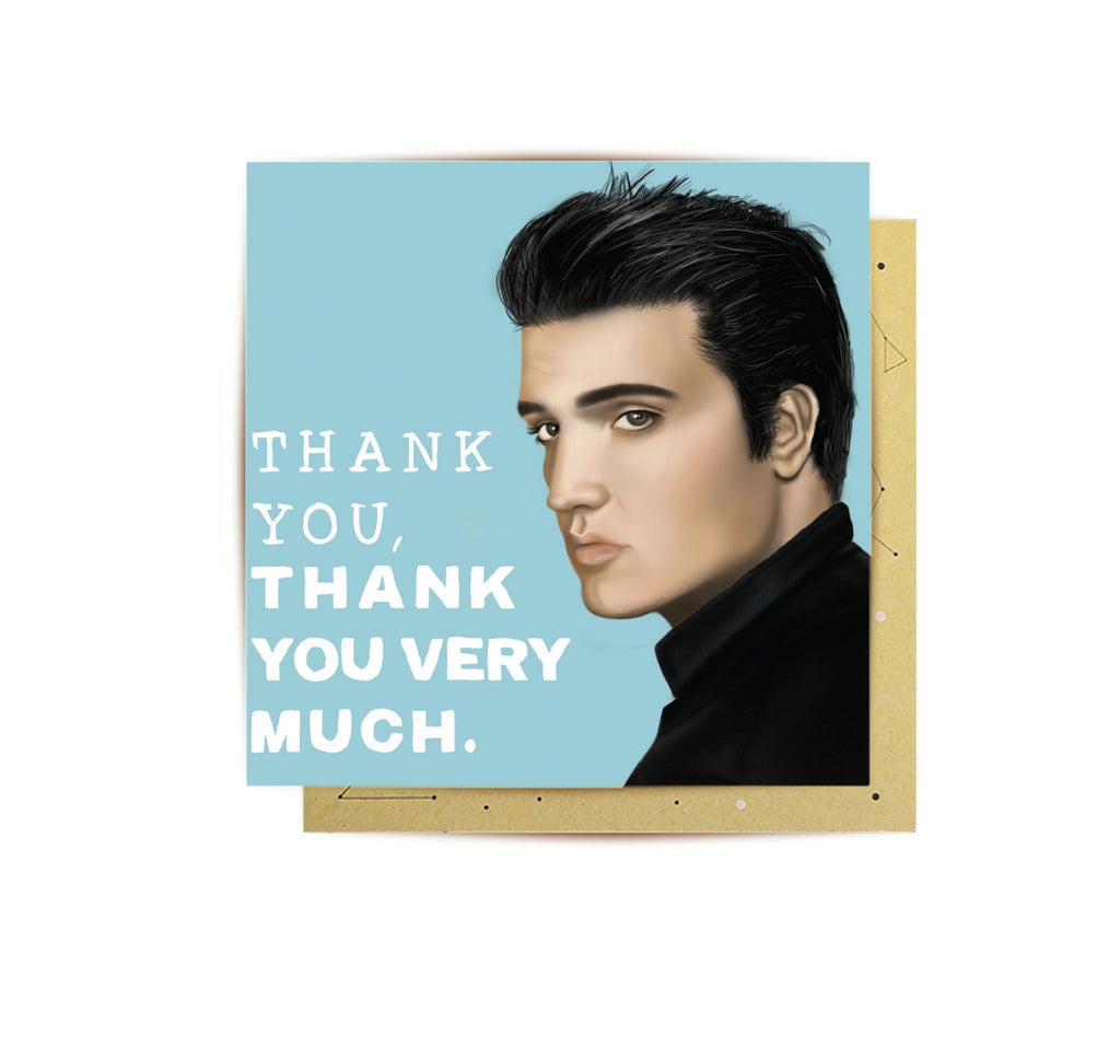 Thank You Elvis Greeting Card by La La Land