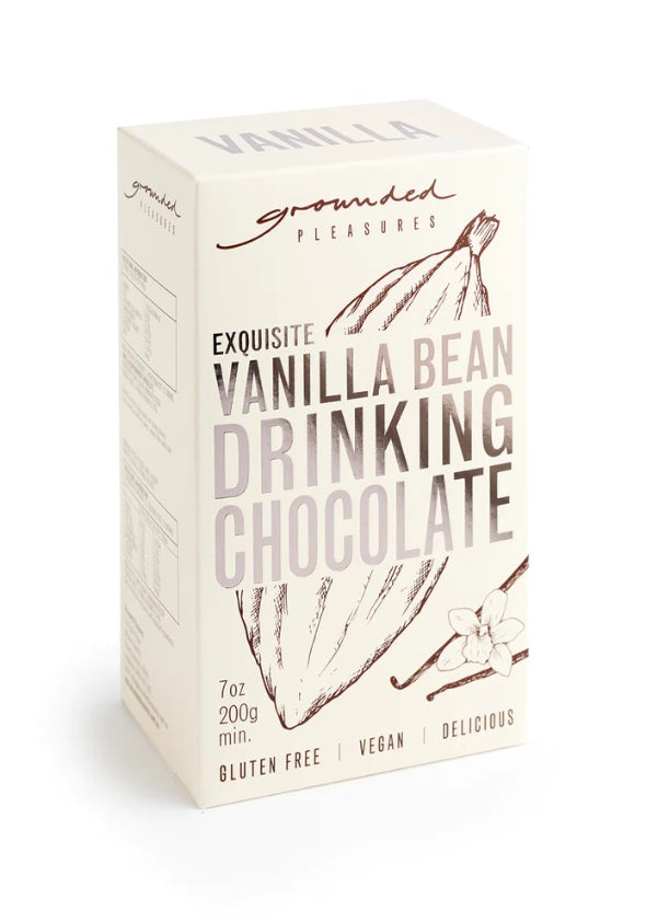 Front of the Grounded Pleasures - Vanilla Bean Drinking Chocolate
