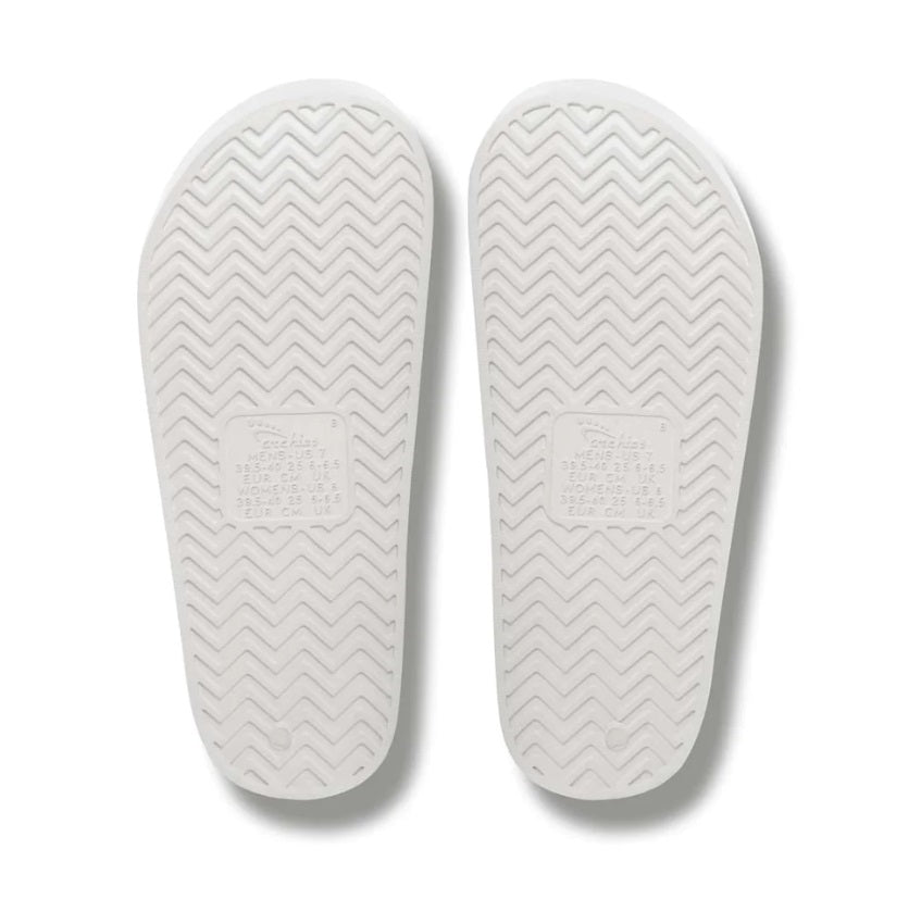 Archies Arch Support Slides - White - Bottom