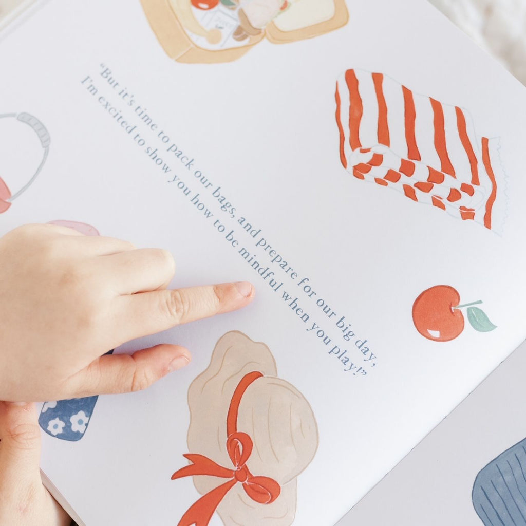 Inside pages of the Charlie's Mindful Adventures by the Sea by Mindful & Co