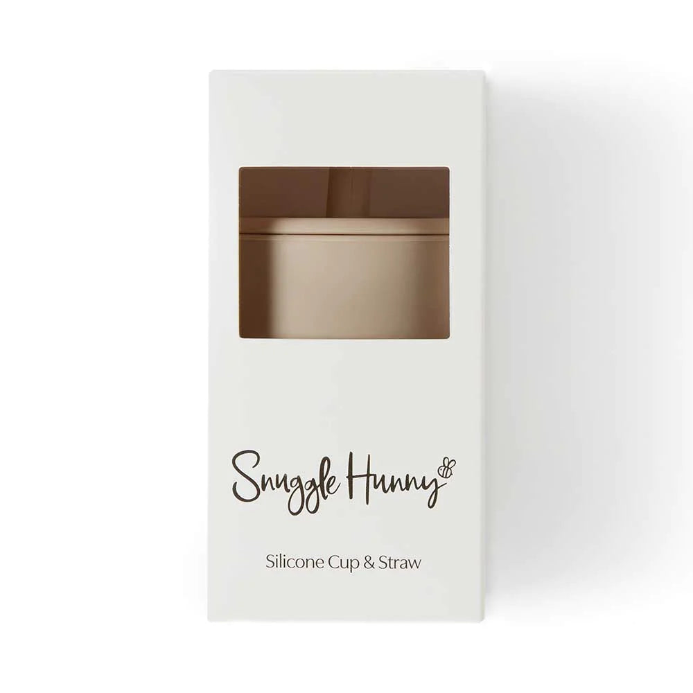 Silicone Sippy Cup Pebble by Snuggle Hunny in packaging