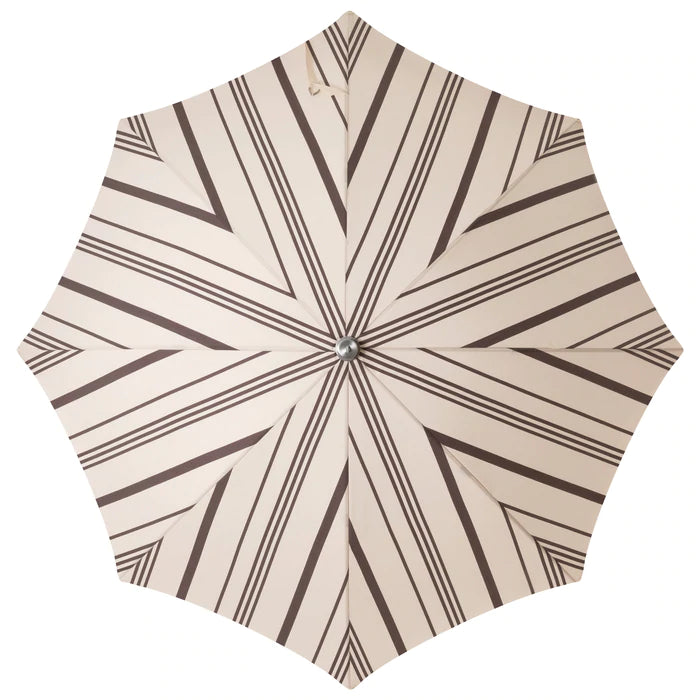 Pleasure Premium BEACH UMBRELLA VINTAGE BLACK STRIPE Indi